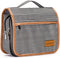 carecade Hanging Toiletry Bag, Travel Makeup Bag Cosmetic Organizer with Brush Holder Water-resistant